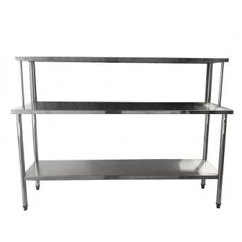 Mesa em Aço Inox com Passa Prato - 170x35x40 passa prato - 170x50x85 Mesa