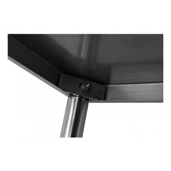 Tampo - Mesa para Manipulação 100% Aço Inoxidável com Espelho - 0,8m (80x70x90cm) - BR-080C