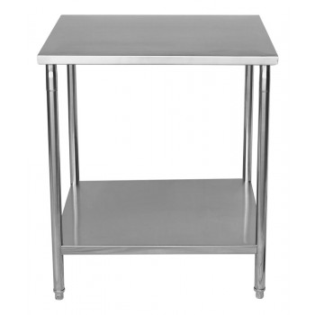 Mesa para Manipulação 100% em Aço Inoxidável - 0,8m (80x70x90cm) - BR-080S