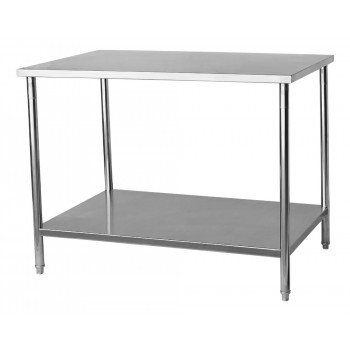 Perfil - Mesa para Manipulação 100% em Aço Inoxidável - 1,4m (140x70x80cm) - BR-140S