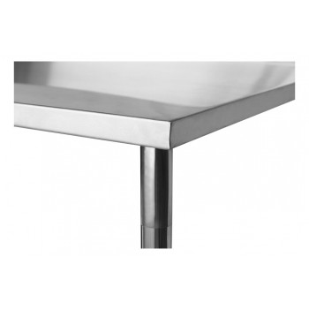 Canto - Mesa Aço Inox / Bancada de Apoio - 1,8m (180x70x90cm) - BR-180S - (Brascool)