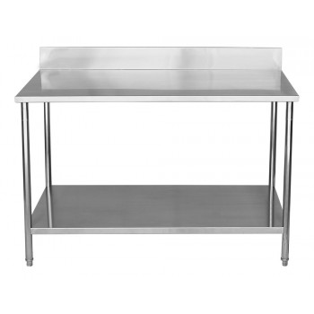 Mesa Aço Inox / Bancada de Apoio com Espelho - 1,6m (160x70x90cm)