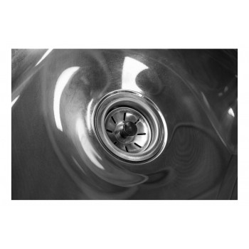 Pia Aço Inox Industrial / Mesa com Cuba 50x40x30cm (Direito) - 100x70 cm - Brascool Ralo