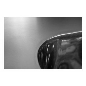 Cuba detalhe - Mesa Bancada com pia em Aço Inox com Cuba 50cm (Esquerdo) - 100x70 cm perfil