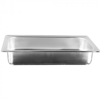 Cuba d'água Brascool - Rechaud Retangular Aço Inox (100mm) - frontal