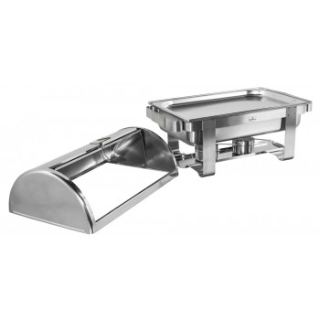 Aberto - Rechaud Aço Inox com Tampa Giratória (GN 1/1×20mm) - 3 Lts (Versão TOP) - 933-W900-1P