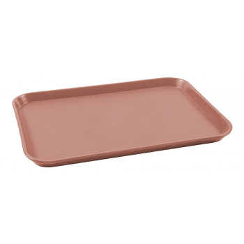 Bandeja Retangular Marrom de Plástico (45x35x2 cm) - Brascool (JD-1418-M)