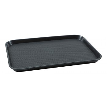 Bandeja Retangular (Preta) de Plástico (34,3x26,5x2 cm) - Brascool (JD-1014)