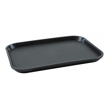 Bandeja Retangular (Preta) de Plástico (37,5x27,5x2 cm) - Brascool (JD-1115)