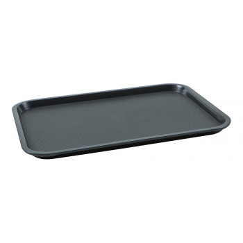 Bandeja Retangular Preta de Plástico (45x30x2 cm) - Brascool (JD-1218-P)