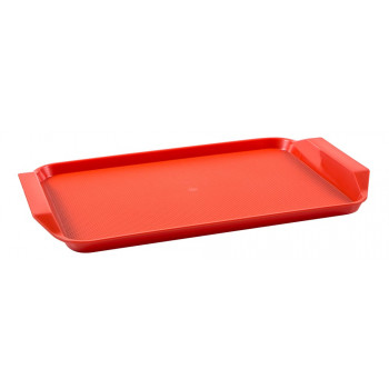 Bandeja Retangular Vermelha de Plástico (43x30,3x2 cm) - Brascool (JD-1217-V)