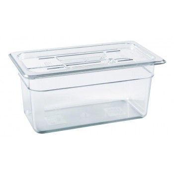 Cuba Gastronômica Policarbonato com Tampa 3,5 Litros (GN 14x150 mm) - Brascool