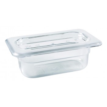 Cuba Gastronômica Policarbonato com Tampa 0,6 Litros (GN 19x65 mm)
