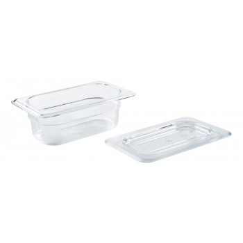 Cuba Gastronômica Policarbonato com Tampa ao lado 0,6 Litros (GN 19x65 mm)