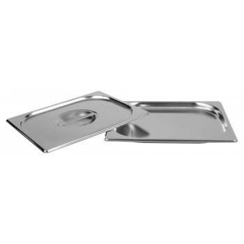 Cuba Gastronômica Aço Inox com Tampa GN 1/2 × 20mm (325x265mm) - 812-20/812-L