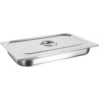 Tampa detalhe Cuba Gastronômica em Inox com Tampa GN 1/1 × 65mm (530x325mm) - 811-2 / 811L