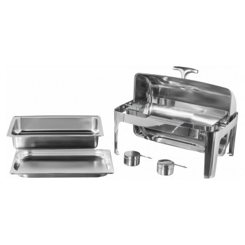 Produto Desmontado - Rechaud Aço Inox com Tampa Giratória (GN 1/1×40mm) - 5 Lts (Versão Luxo) - 723-1M