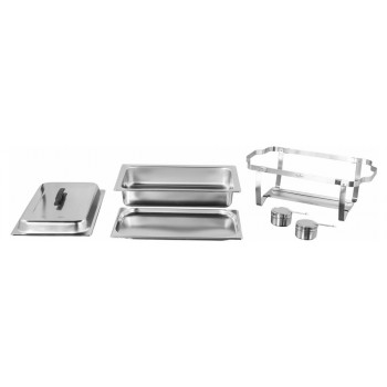 Produto desmontado - Rechaud Banho Maria Aço Inox (GN 1/1×20mm) - 3 Lts - F433-1P