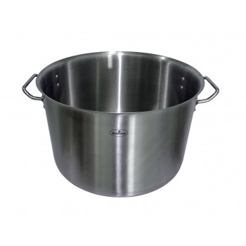 Sem tampa - Panela / Caldeirão de Aço Inoxidável com Tampa - 44 Litros (45x28cm) - GDC-4528