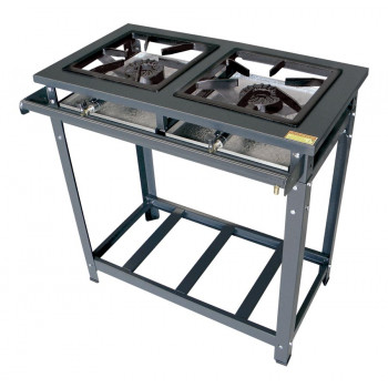 Fogão Industrial Standard Alta Pressão 2 Bocas Simples em Linha - Innal (FSLAP2BS)