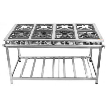 Fogão Industrial em Aço Inoxidável c 8 Bocas 30x30 - Innal