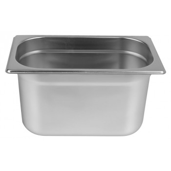 Frontal - Cuba Gastronômica Aço Inoxidável para Buffet GN 1/4×150mm (265x162mm) - 814-6