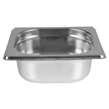 Frontal - Cuba Gastronômica Aço Inoxidável para Buffet GN 1/6×65mm (176x162mm) - 816-2