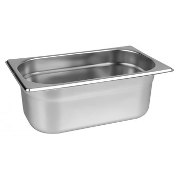 Lateral da Cuba Gastronômica Aço Inoxidável para Buffet GN 1/4×100mm (265x162mm) - 814-4