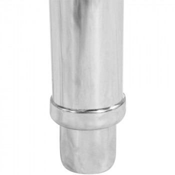 Mesa Bancada com pia em Aço Inox com Cuba 50cm (Direito) - 100x70 cm pé