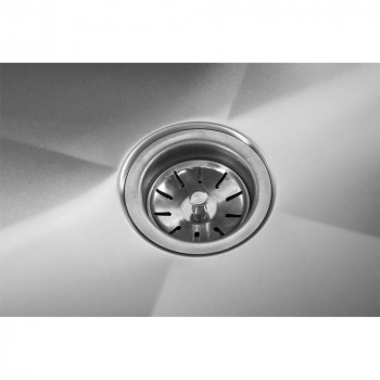 Mesa Bancada com pia em Aço Inox com Duas Cuba 50cm (Direito) - 190x70 cm ralo