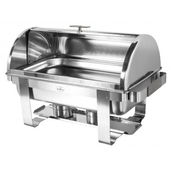 Rechaud Aço Inox com Tampa Giratória (GN 1/1×40mm) - 5 Lts (Versão TOP) - 933-W900-1M