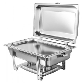 Rechaud Banho Maria Aço Inox com Dobradiças (GN 1/1×20mm) - 3 Lts - JQ833-1P