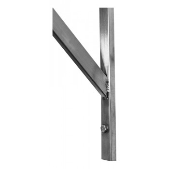 Solda - Prateleira e Suporte em Aço Inox Lisa - 0,94m (94x35 cm) - Brascool Inox (SPMFPL94)
