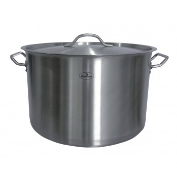 Panela / Caldeirão de Aço Inoxidável com Tampa - 44 Litros (45x28cm) - GDC-4528