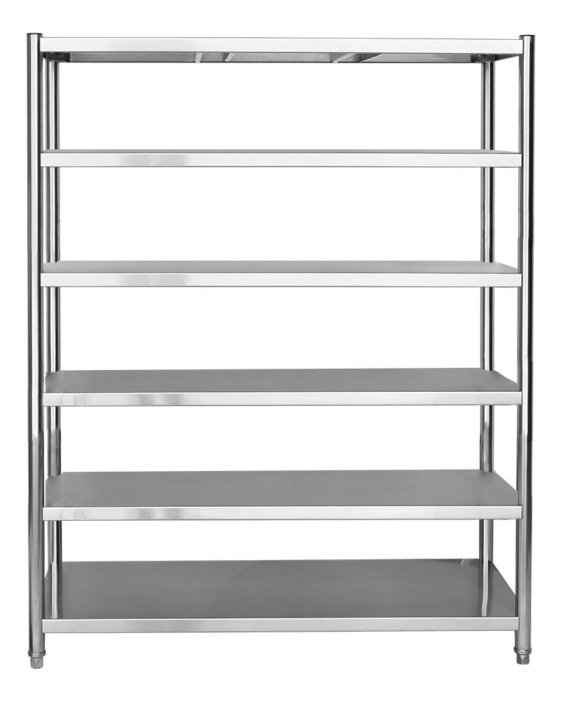 Estante em Aço Inoxidável com 6 Prateleiras Lisas - 1,2m (120x50x200cm) - BE6-120L Estante em Aço Inoxidável com 6 Prateleiras Lisas - 1,2m (120x50x200cm) - BE6-120L