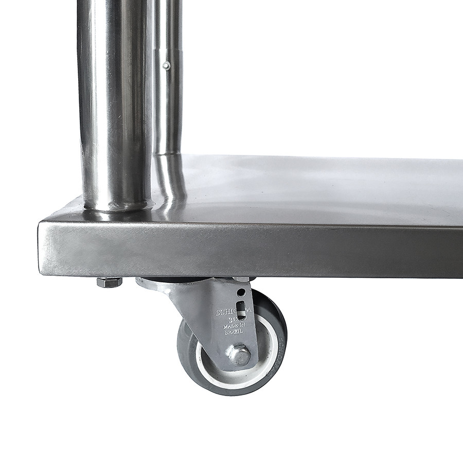 Rodízios - Carrinho de Carga Inox - 53x85x90 - Brascool