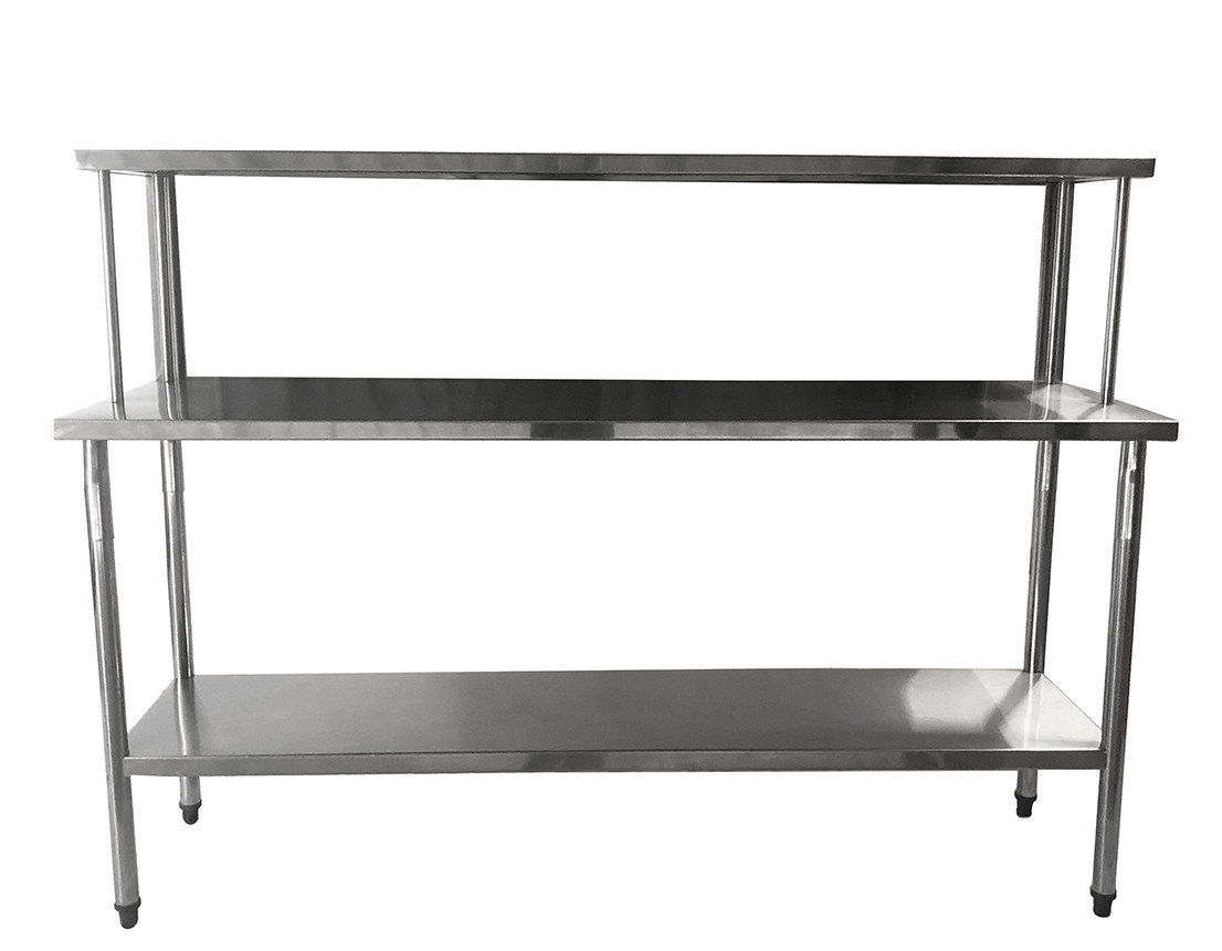 Mesa em Aço Inox com Passa Prato - 170x35x40 passa prato - 170x50x85 Mesa