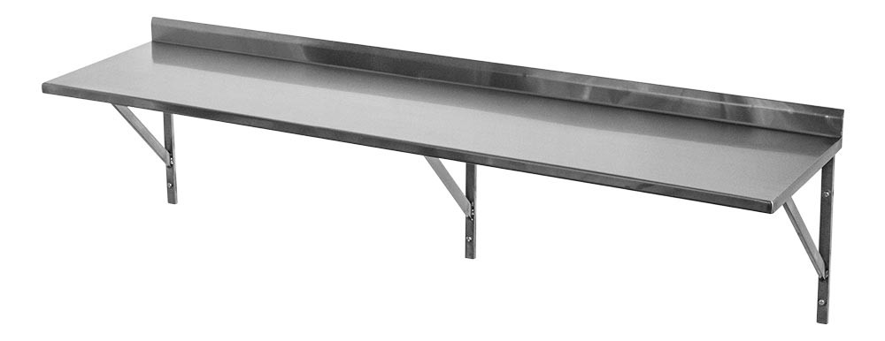 Perfil - Prateleira e Suporte em Aço Inox Lisa - 1,20m (120x35 cm) - Brascool Inox (SPMFPL124) Perfil - Prateleira e Suporte em Aço Inox Lisa - 1,20m (120x35 cm) - Brascool Inox (SPMFPL124)