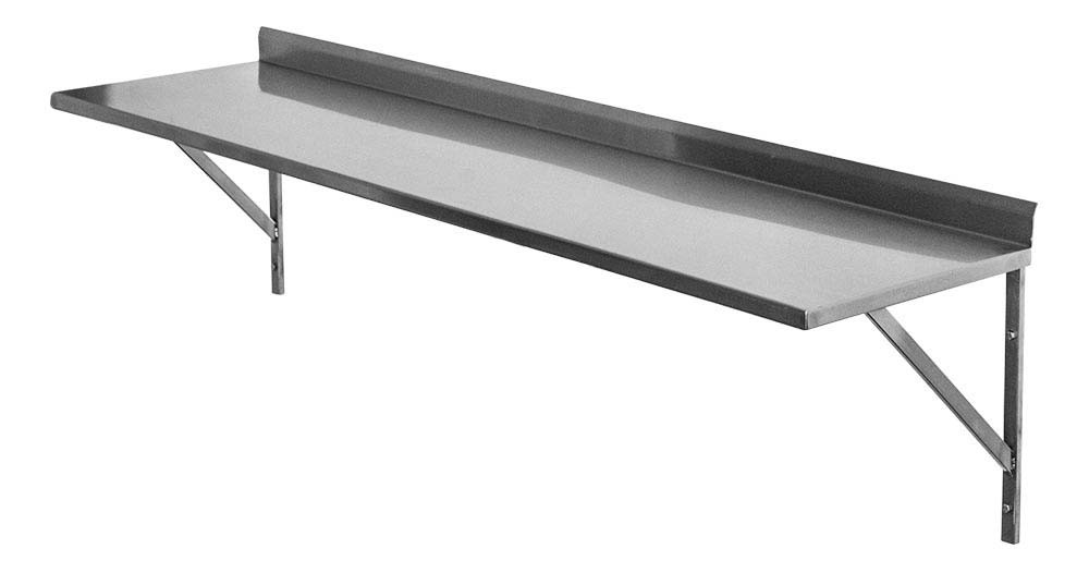 Perfil - Prateleira e Suporte em Aço Inox Lisa - 0,94m (94x35 cm) - Brascool Inox (SPMFPL94) Perfil - Prateleira e Suporte em Aço Inox Lisa - 0,94m (94x35 cm) - Brascool Inox (SPMFPL94)