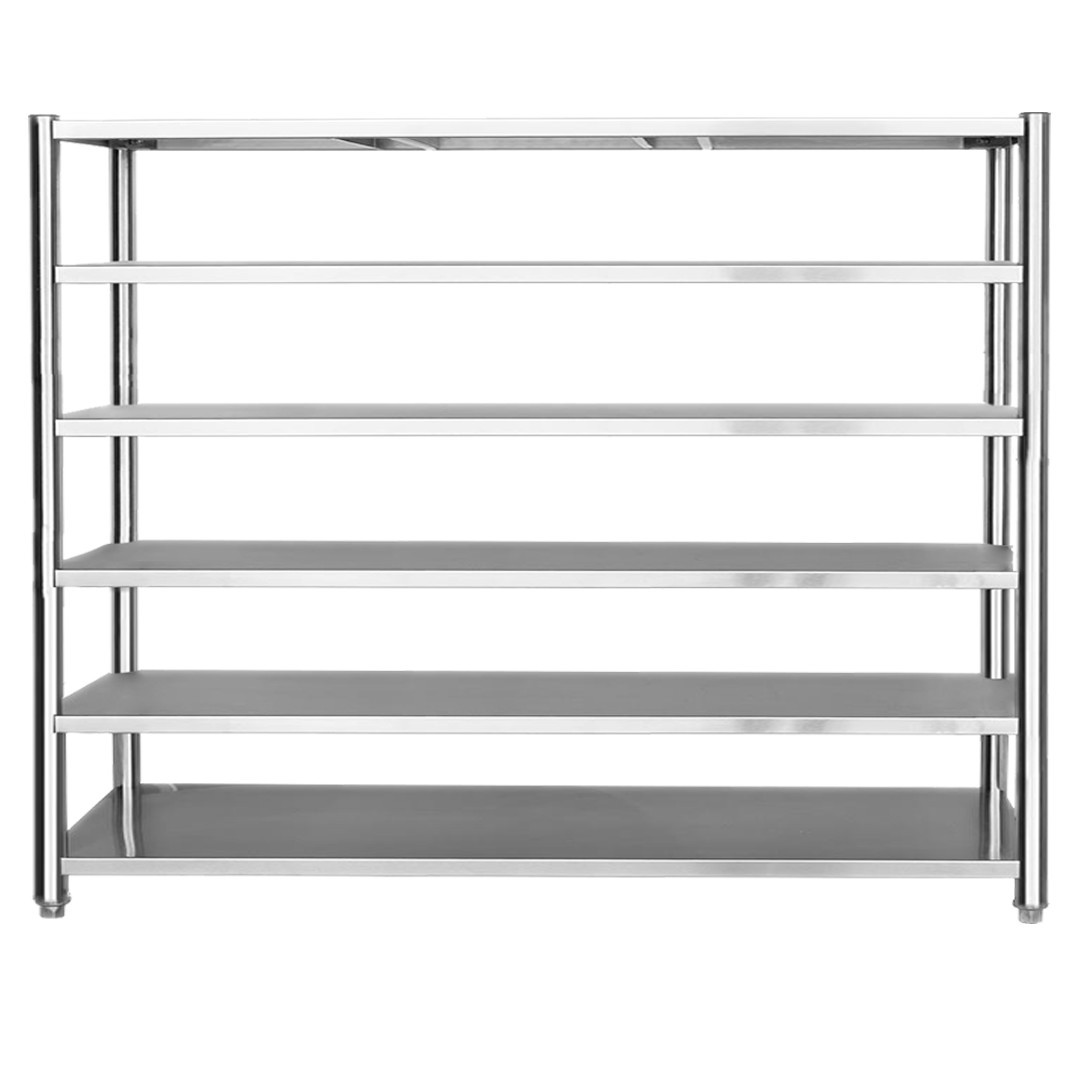 Estante em Aço Inoxidável com 6 Prateleiras Lisas - 1,8m (180x50x200cm) Estante em Aço Inoxidável com 6 Prateleiras Lisas - 1,8m (180x50x200cm)