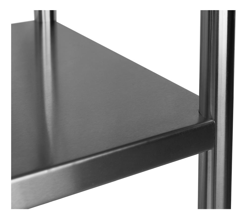 Prateleira - Mesa para Manipulação 100% em Aço Inoxidável - 1,4m (140x70x80cm) - BR-140S