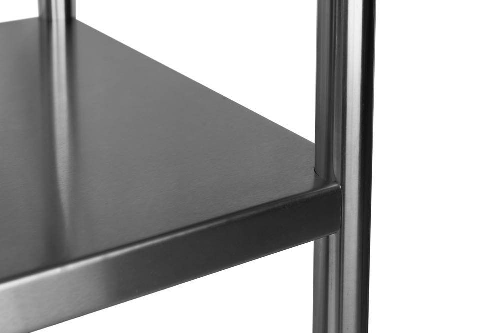 Detalhe - Estante em Aço Inoxidável com 5 Prateleiras Lisas - 0,8m (80x50x200cm) - BE5-80L