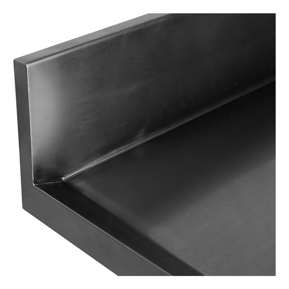 Espelho Perfil - Mesa Bancada Aço Inox com Paneleiro e Cuba 50x50x30 (Direito) 100x70x90 - Brascool Espelho Perfil - Mesa Bancada Aço Inox com Paneleiro e Cuba 50x50x30 (Direito) 100x70x90 - Brascool