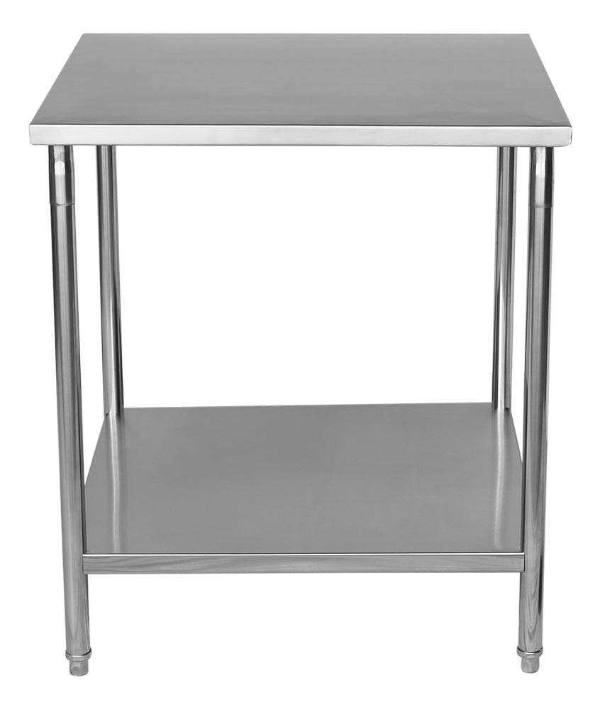 Mesa para Manipulação 100% em Aço Inoxidável - 0,8m (80x70x90cm) - BR-080S