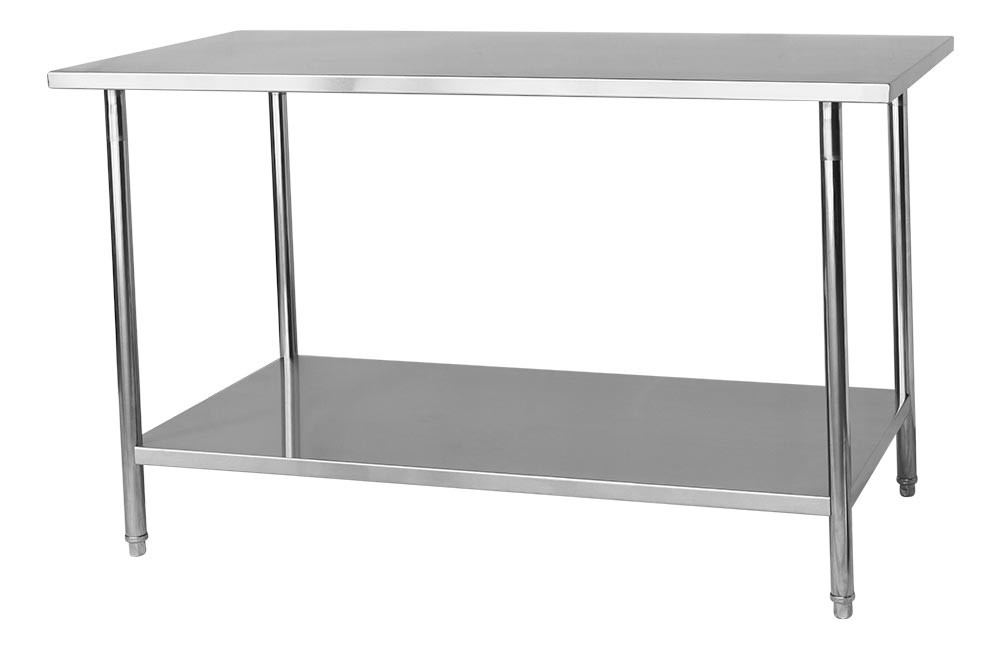 Perfil - Mesa Aço Inox / Bancada de Apoio - 1,8m (180x70x90cm) - BR-180S - (Brascool) Perfil - Mesa Aço Inox / Bancada de Apoio - 1,8m (180x70x90cm) - BR-180S - (Brascool)