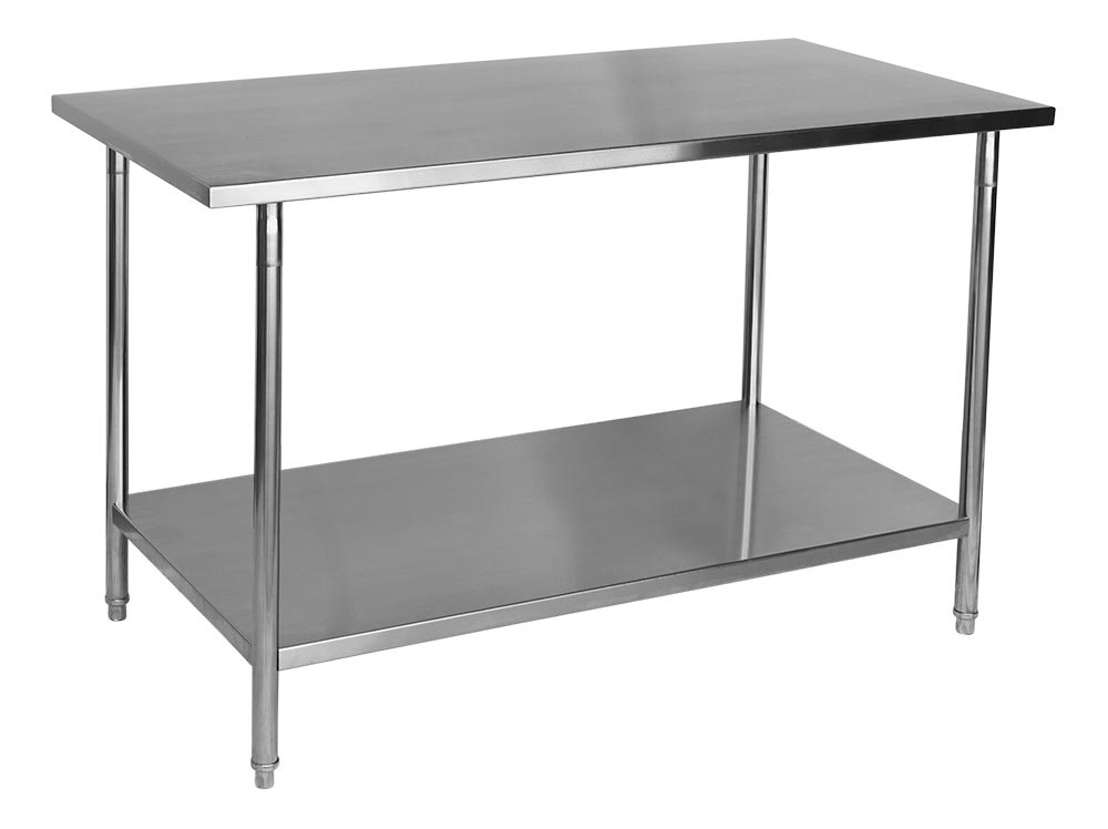 Lateral - Mesa Aço Inox / Bancada de Apoio - 1,8m (180x70x90cm) - BR-180S - (Brascool) Lateral - Mesa Aço Inox / Bancada de Apoio - 1,8m (180x70x90cm) - BR-180S - (Brascool)