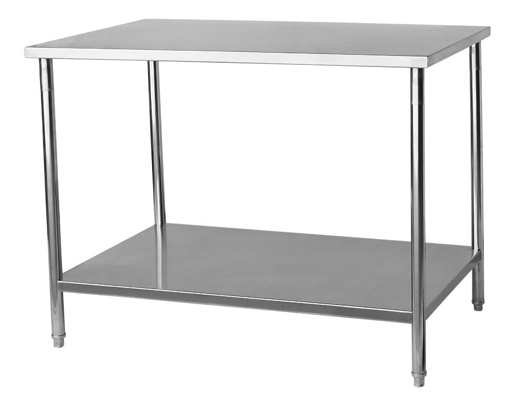 Perfil - Mesa para Manipulação 100% em Aço Inoxidável - 1,4m (140x70x80cm) - BR-140S