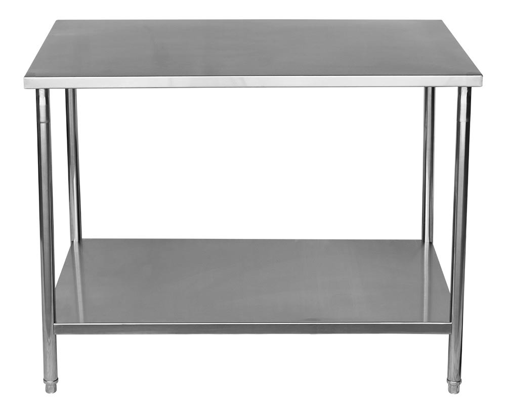 Mesa para Manipulação 100% em Aço Inoxidável - 1,4m (140x70x80cm) - BR-140S