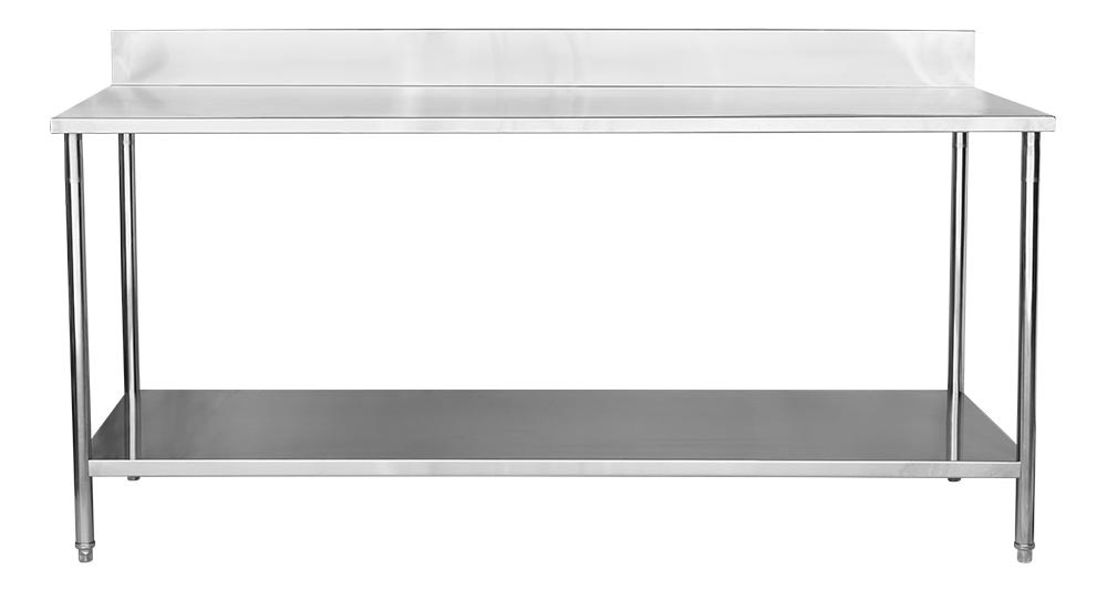 Mesa para Manipulação 100% Aço Inoxidável com Espelho - 2m (200x70x90cm) - BR-200C