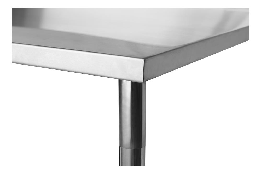 Canto - Mesa Aço Inox / Bancada de Apoio - 1,8m (180x70x90cm) - BR-180S - (Brascool) Canto - Mesa Aço Inox / Bancada de Apoio - 1,8m (180x70x90cm) - BR-180S - (Brascool)
